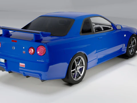 Nissan Skyline GT-R R34 3D Model