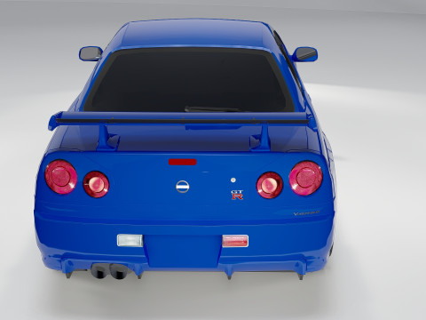 Nissan Skyline GT-R R34 Modelo 3D