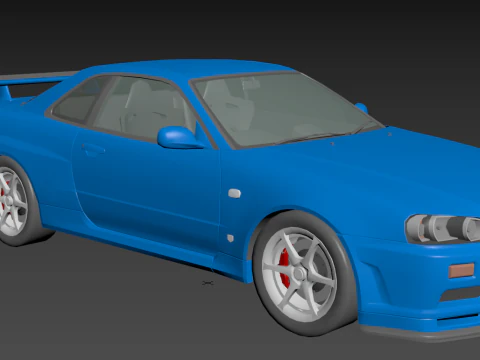 Nissan Skyline GT-R R34 3D Model