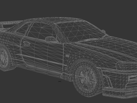 Nissan Skyline GT-R R34 Modelo 3D