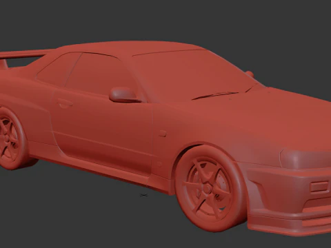 Nissan Skyline GT-R R34 3D Model