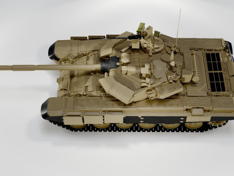 T-90S Main Battle Tank Panzer 3D Model