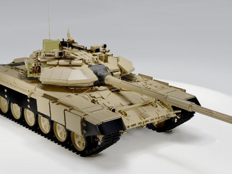 T-90S Main Battle Tank Panzer 3D Model
