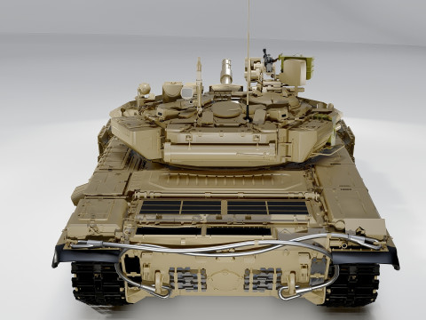 T-90S Main Battle Tank Panzer 3D Model