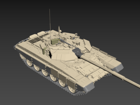 T-90S Main Battle Tank Panzer 3D Model