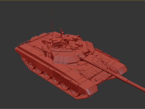 T-90S Main Battle Tank Panzer 3D Model
