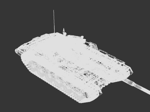 T-90S Main Battle Tank Panzer 3D Model