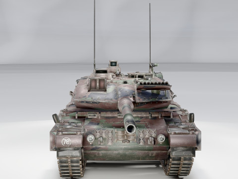 Leopard 2A7 Main Battle Tank German Panzer 3D 模型