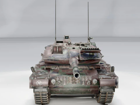 Leopard 2A7 Main Battle Tank German Panzer 3D Model
