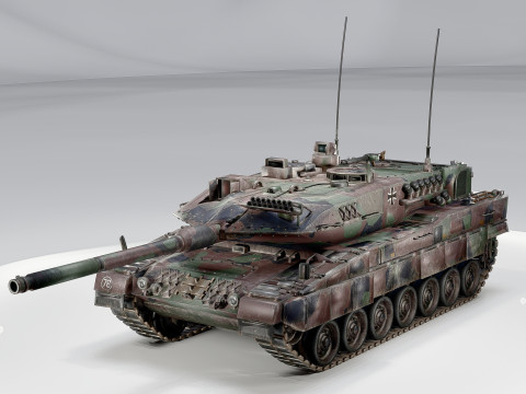 Leopard 2A7 Main Battle Tank German Panzer 3D 模型