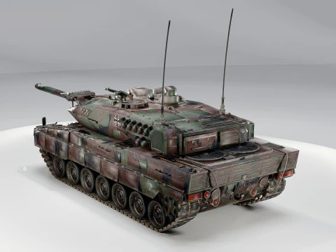 Leopard 2A7 Main Battle Tank German Panzer 3D Model