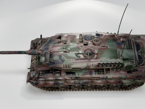 Leopard 2A7 Main Battle Tank German Panzer 3D 模型