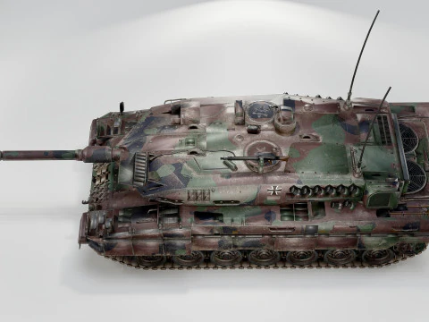 Leopard 2A7 Main Battle Tank German Panzer 3D Model