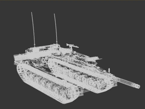 Leopard 2A7 Main Battle Tank German Panzer 3D Model