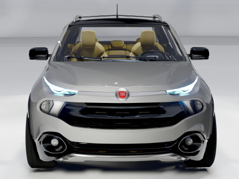 Fiat Toro Compact Pickup Truck 3D 모델