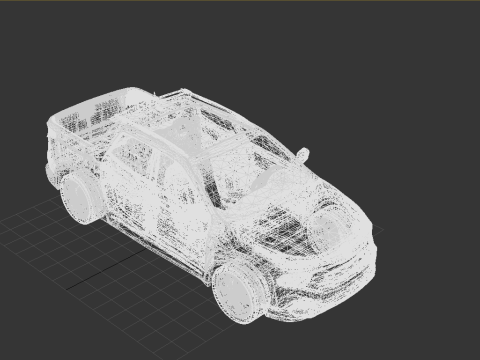 Fiat Toro Compact Pickup Truck 3D 모델