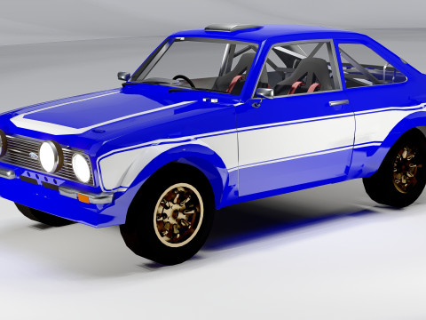 Fo rd Escort Mk2 Fast Furious 6 Rally Car Model 3D