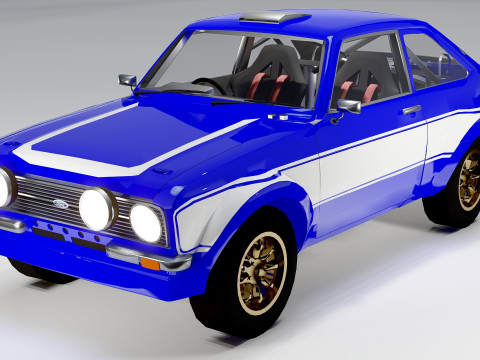 Fo rd Escort Mk2 Fast Furious 6 Rally Car Model 3D