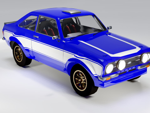 Fo rd Escort Mk2 Fast Furious 6 Rally Car Model 3D