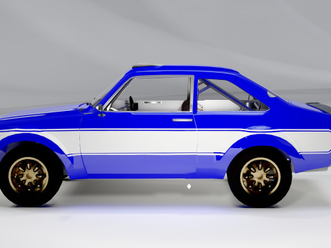Fo rd Escort Mk2 Fast Furious 6 Rally Car Model 3D