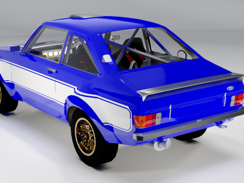 Fo rd Escort Mk2 Fast Furious 6 Rally Car Model 3D