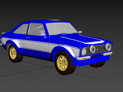 Fo rd Escort Mk2 Fast Furious 6 Rally Car Model 3D