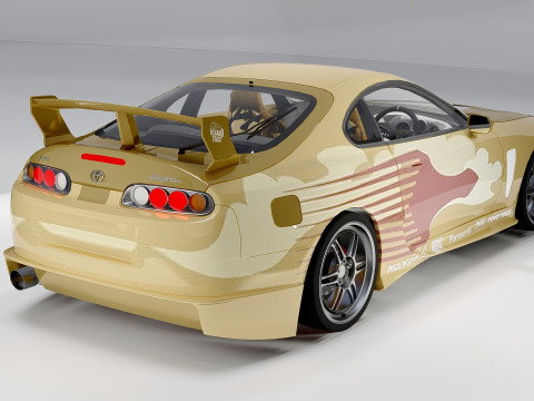 丰田 Supra Turbo Mk IV 1993 2 Fast 2 Furious 涂装 3D 模型