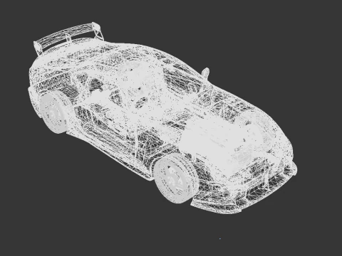 Toyota Supra Turbo Mk IV 1993 2 Fast 2 Furious Livery 3D Model