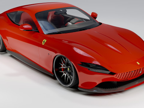 Ferrari Roma Italian Luxury Sports Car 3D Model
