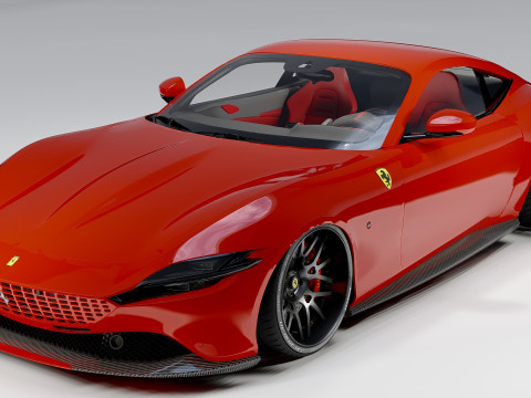 Ferrari Roma Italian Luxury Sports Car 3D Model