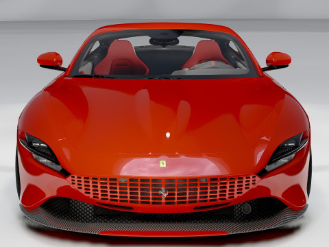 Ferrari Roma Italian Luxury Sports Car 3D Model