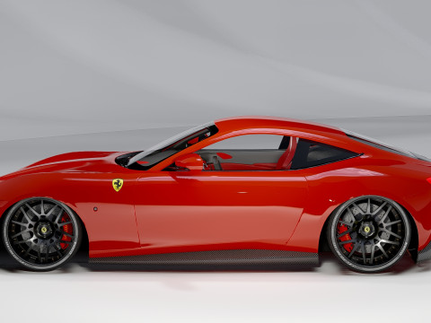 Ferrari Roma Italian Luxury Sports Car 3D Model