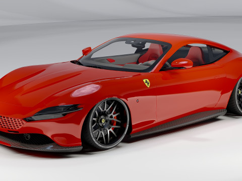 Ferrari Roma Italian Luxury Sports Car 3D Model