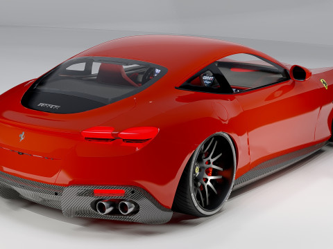 Ferrari Roma Italian Luxury Sports Car 3D Model