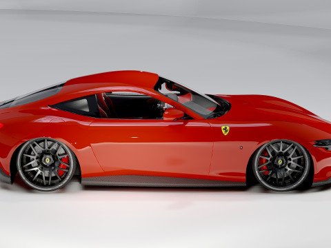 Ferrari Roma Italian Luxury Sports Car 3D Model