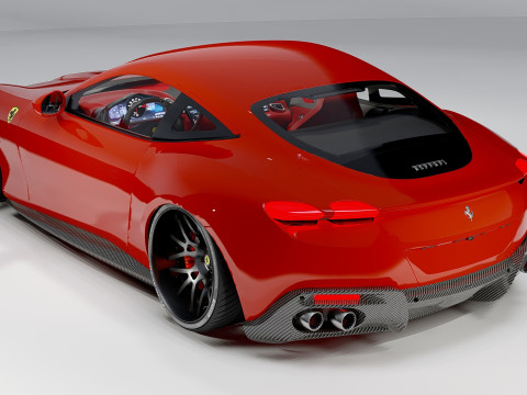 Ferrari Roma Italian Luxury Sports Car 3D Model