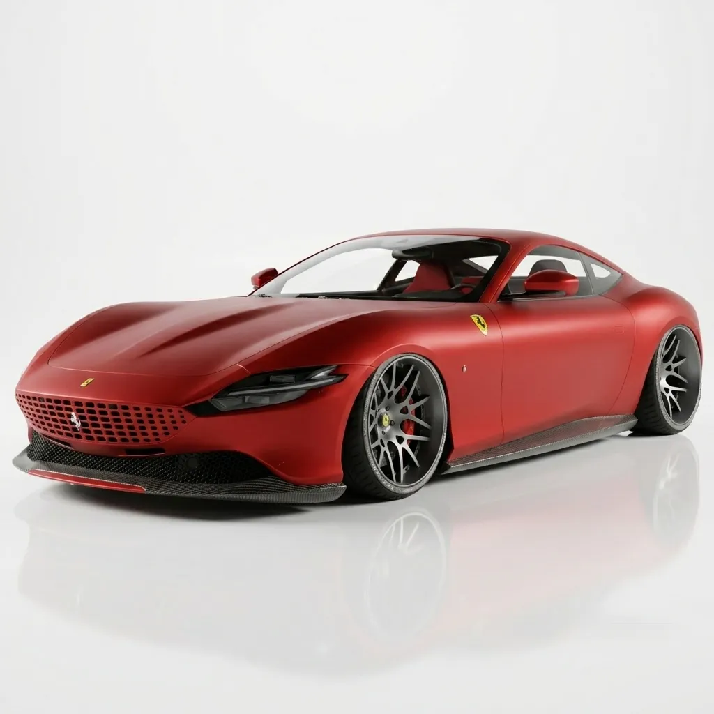 Ferrari Roma Italian Luxury Sports Car 3D Model .c4d .max .obj .3ds .fbx .stl .blend 