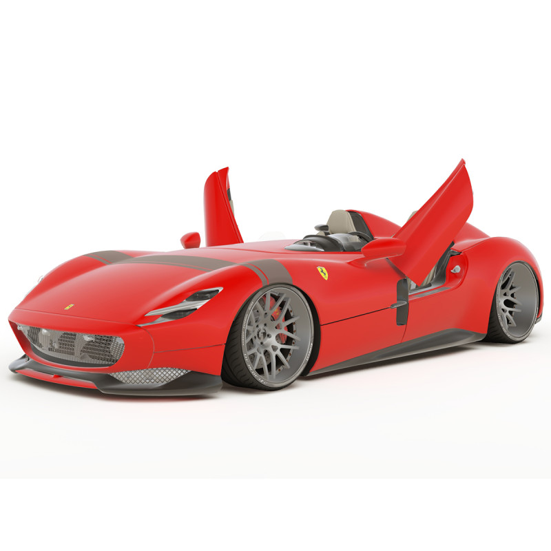 Ferrari Monza SP2 Forgiato Exclusive Speedster Supercar 3D 模型 .c4d .max .obj .3ds .fbx .stl .blend