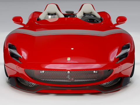 Ferrari Monza SP2 Forgiato Exclusive Speedster Supercar 3D 模型