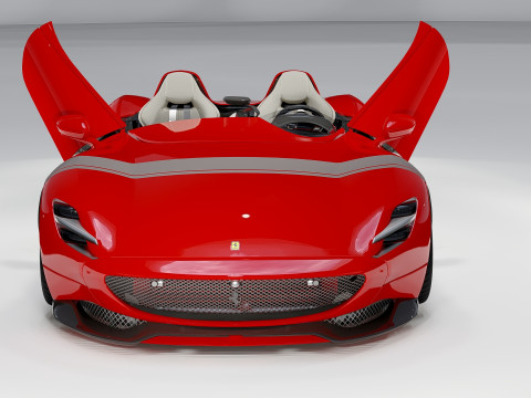 Ferrari Monza SP2 Forgiato Exclusive Speedster Supercar 3D 模型