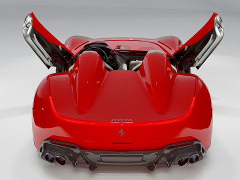Ferrari Monza SP2 Forgiato Exclusive Speedster Supercar 3D 模型