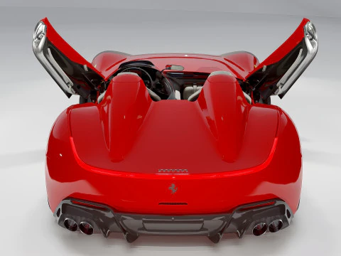 Ferrari Monza SP2 Forgiato'ya &Ouml;zel Speedster S&uuml;per Araba 3D Model