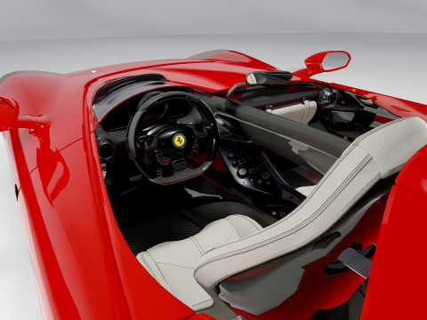 Ferrari Monza SP2 Forgiato Exclusive Speedster Supercar 3D 模型