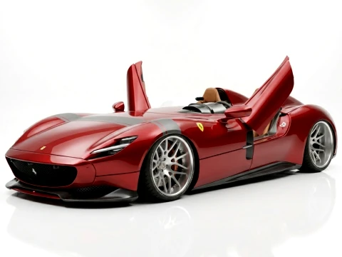 Ferrari Monza SP2 Forgiato Exclusieve Speedster Supercar 3D Model