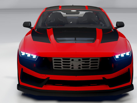 For d Mustang Dark Horse 2025 Next-Gen Muscle Car 3D Modell