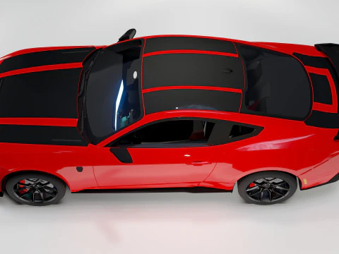 Ford Mustang Dark Horse 2025 Yeni Nesil G&uuml;&ccedil;l&uuml; Araba 3D Model