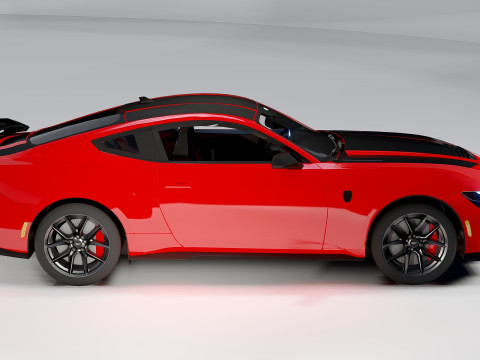 For d Mustang Dark Horse 2025 Next-Gen Muscle Car 3D Modell