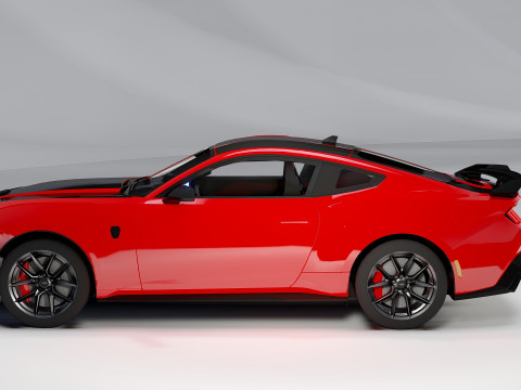 For d Mustang Dark Horse 2025 Next-Gen Muscle Car 3D Modell
