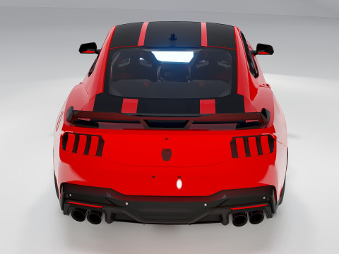 For d Mustang Dark Horse 2025 Next-Gen Muscle Car 3D Modell