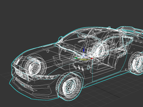For d Mustang Dark Horse 2025 Next-Gen Muscle Car 3D Modell